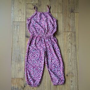 NEW Splendid Kids Floral Pink Jumpsuit size 5-6